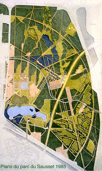 ͼ4������԰һ�ڹ��ֲ̾�ƽ��ͼ