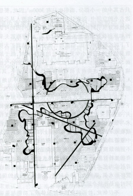 ͼ7������ά���ع�԰��ƽ��ͼ����԰