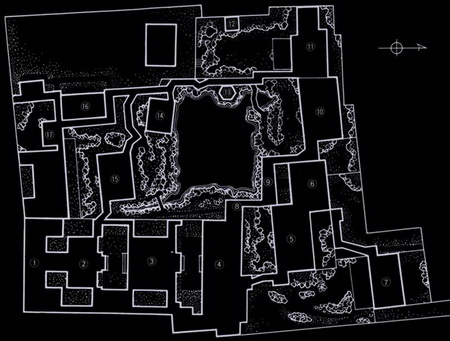 ͼ15�й���ͳ԰�ֵĿռ���֯�벼�֣���ʦ԰��